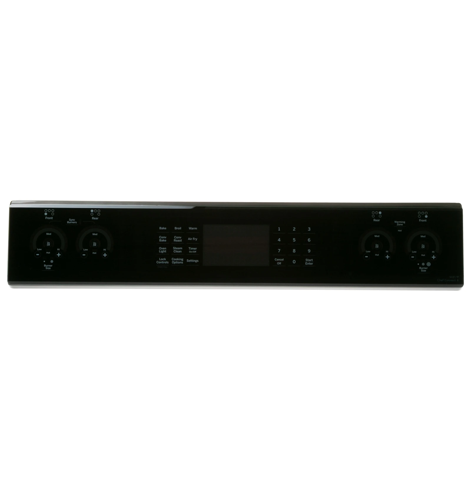 Black Stainless Control Panel