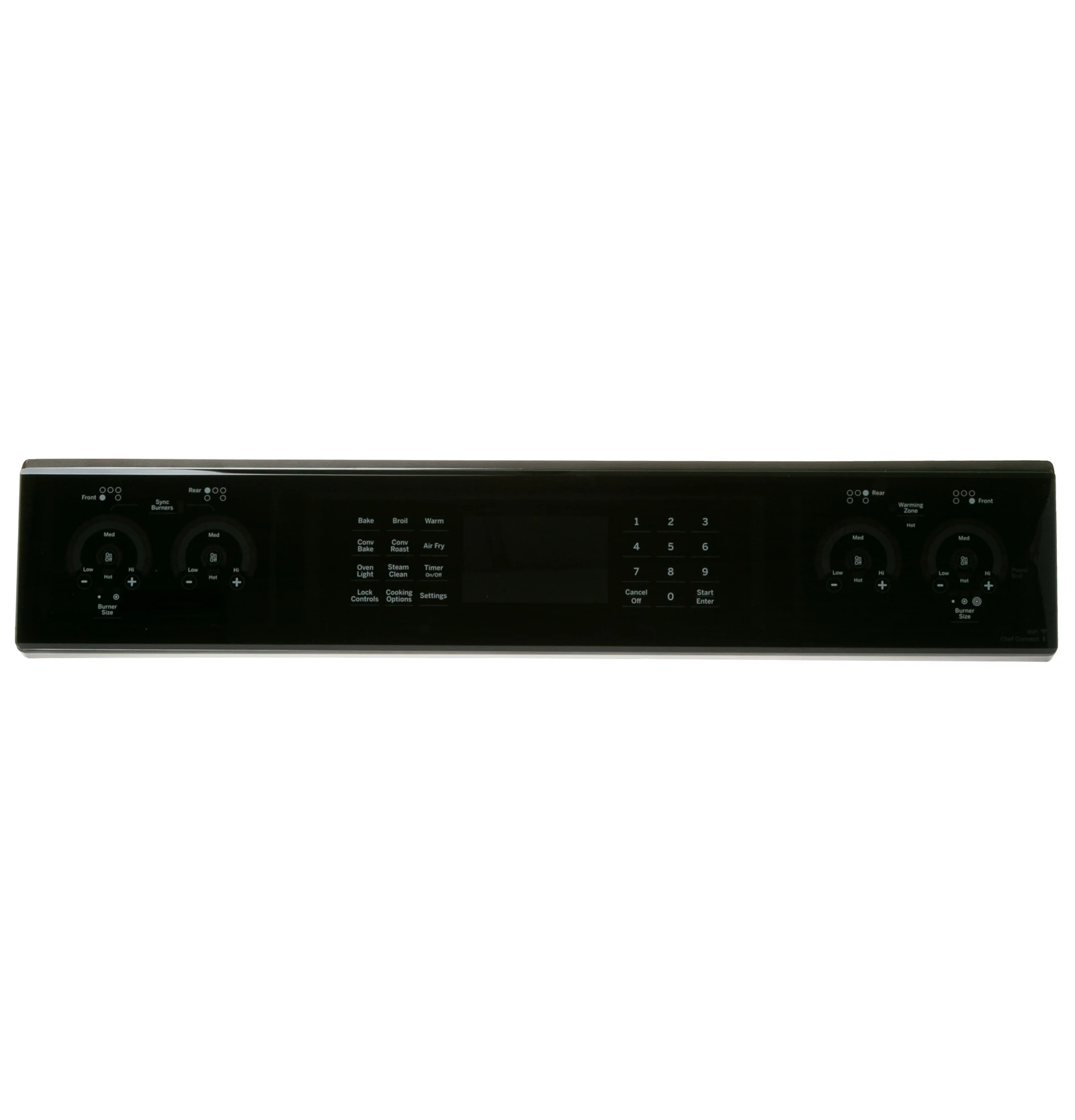Black Stainless Control Panel