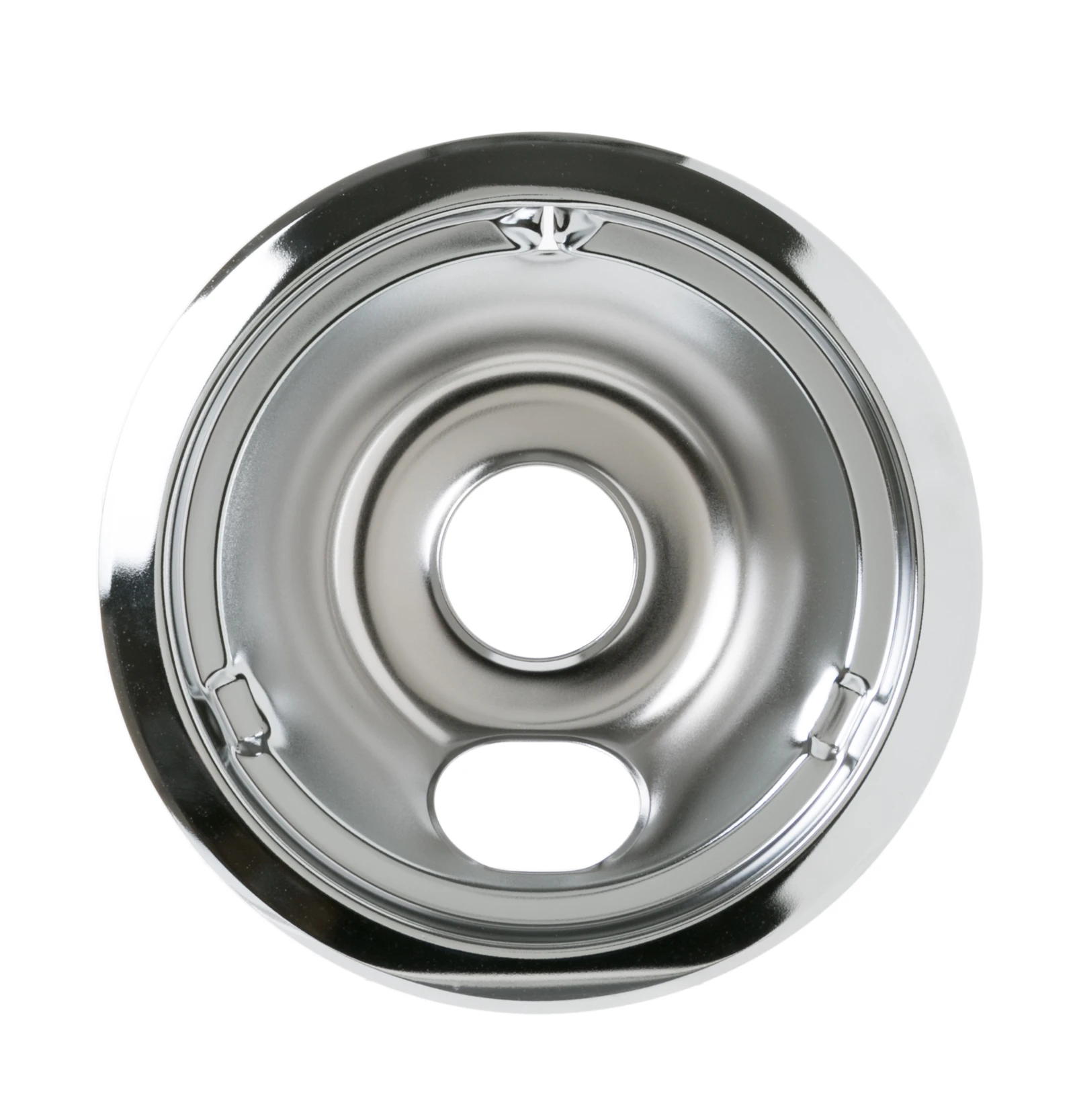 6" Chrome Drip Bowl with 2 Indents