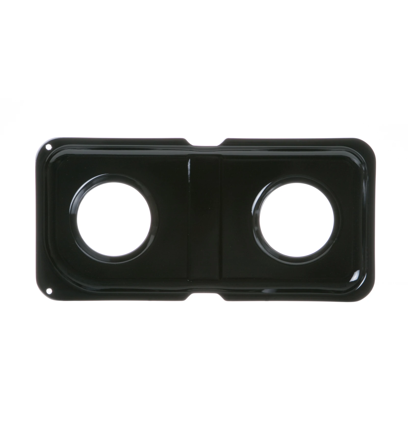Black Double Burner Drip Pan