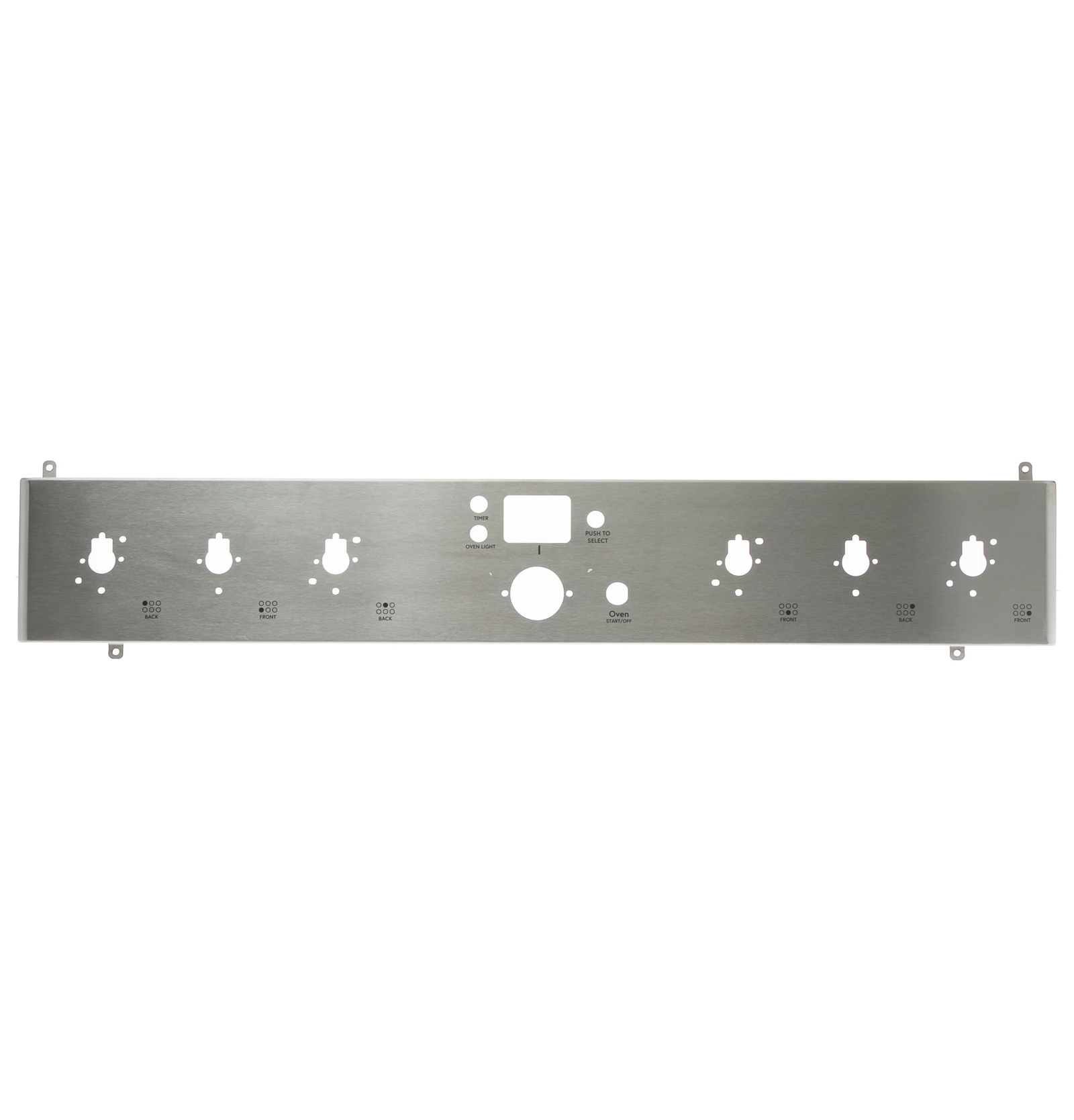 36" Stainless Control Panel