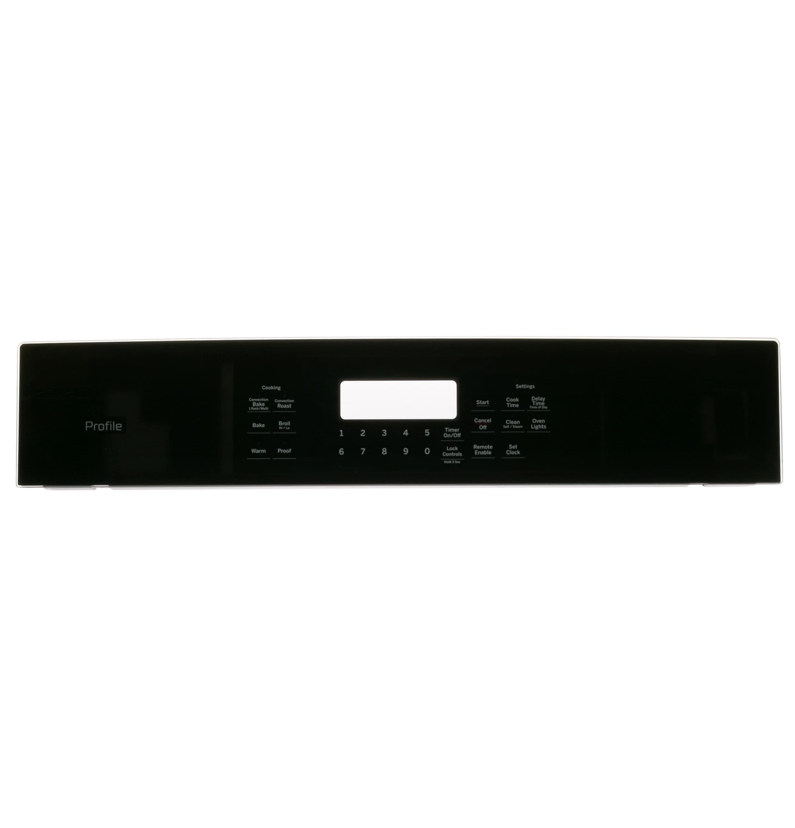 Control Panel Assembly Black