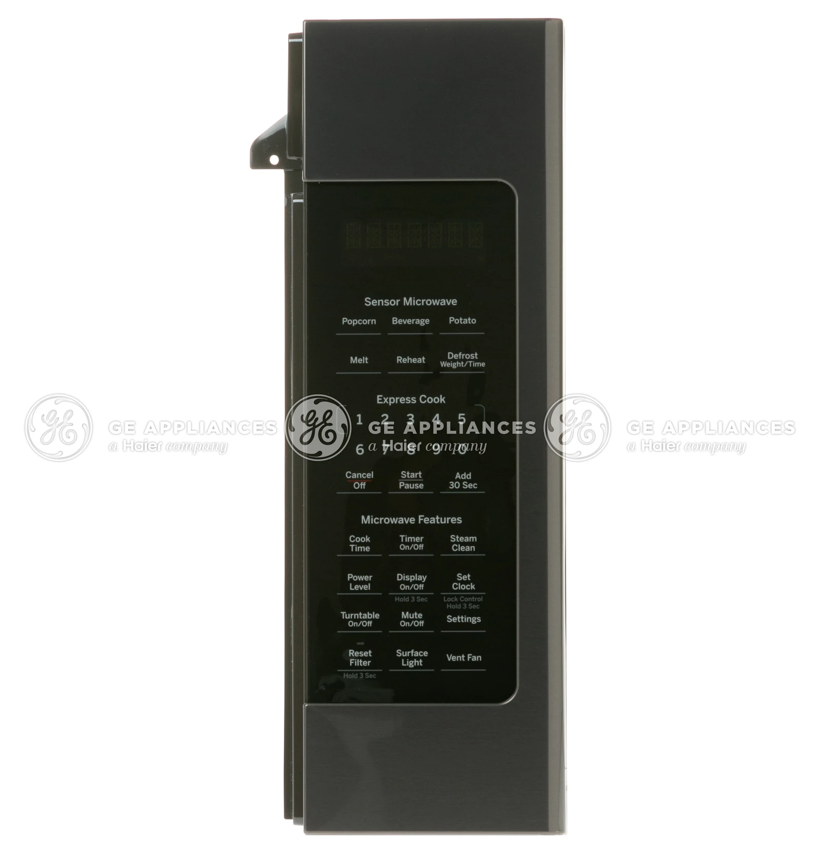 Black Stainless Control Panel