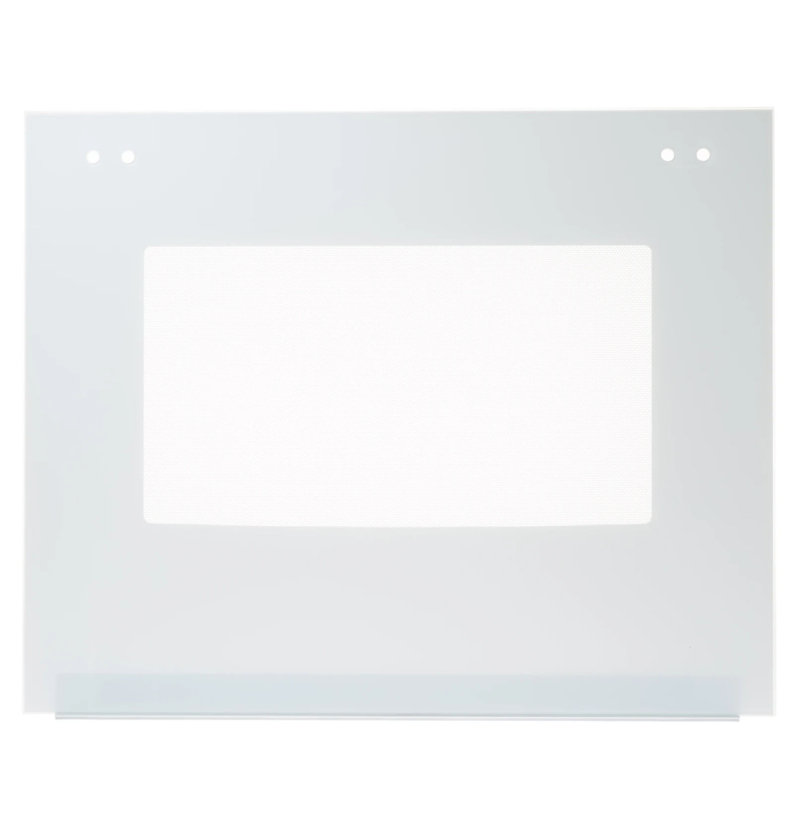 White Glass Door and Trim Assembly