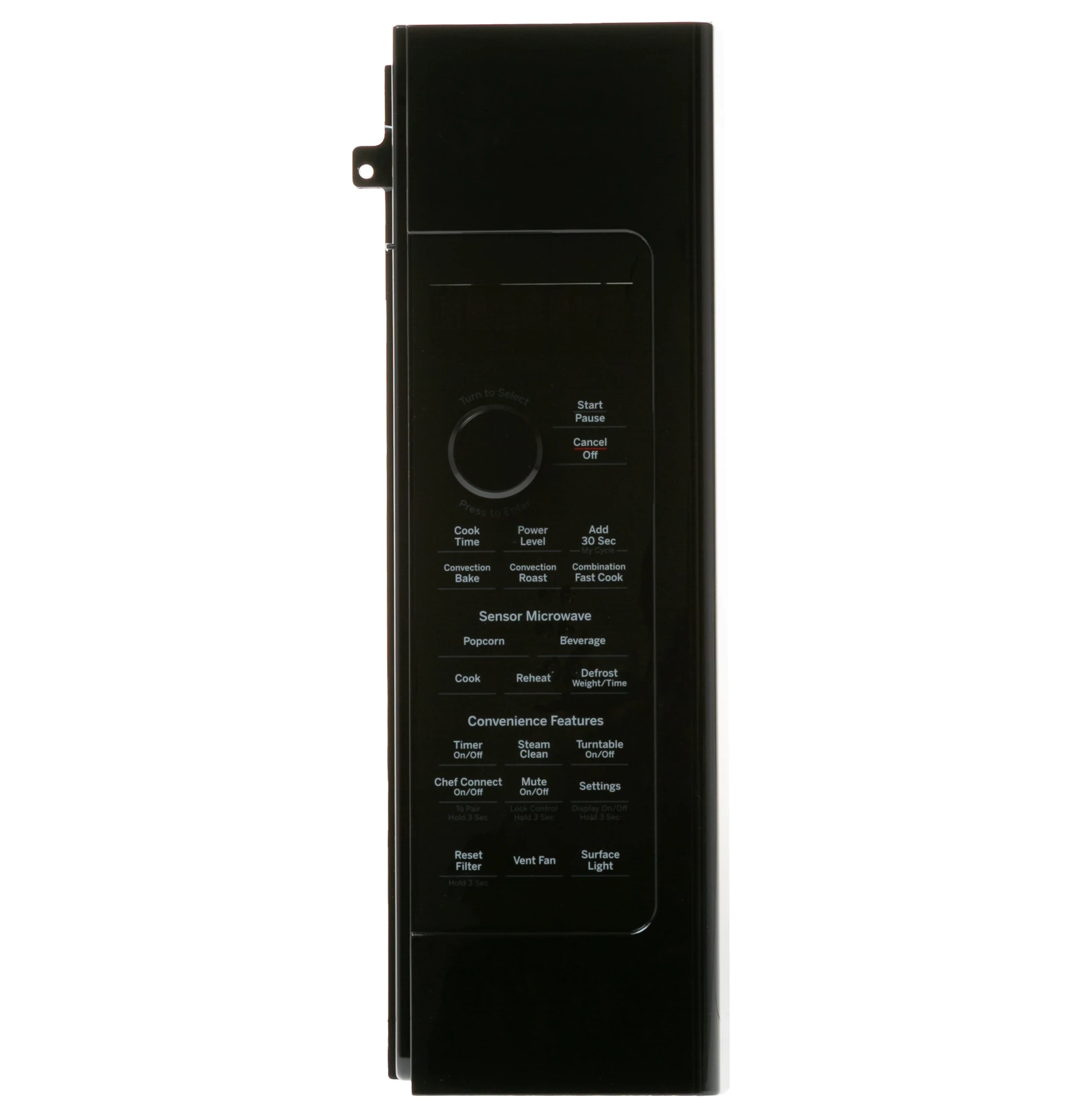 Control Panel Assembly Black