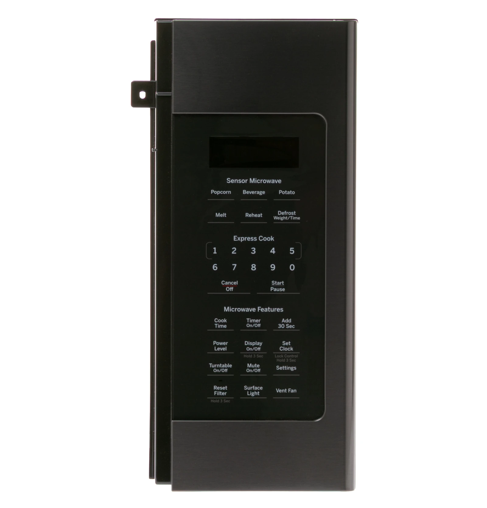 Black Stainless Control Panel