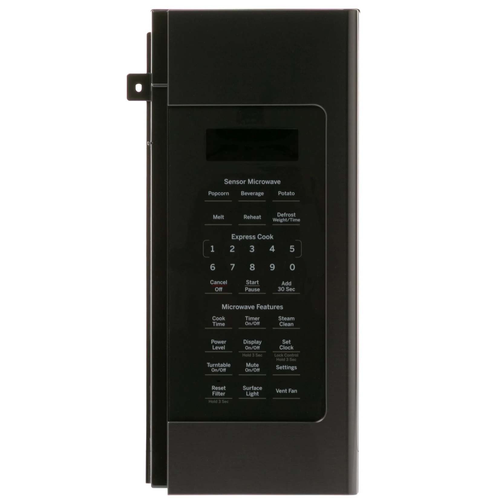 Black Stainless Control Panel