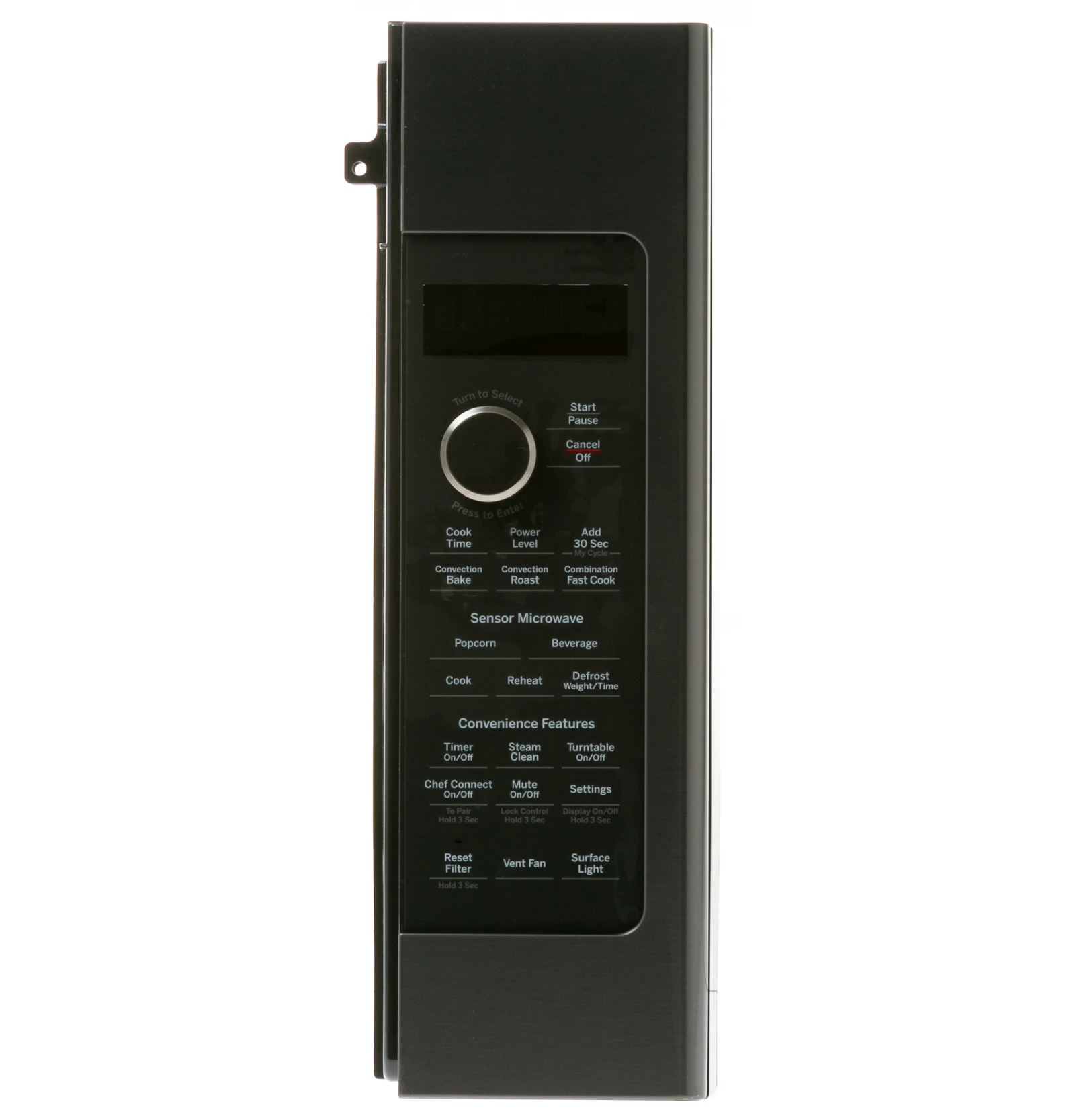 Black Stainless Control Panel