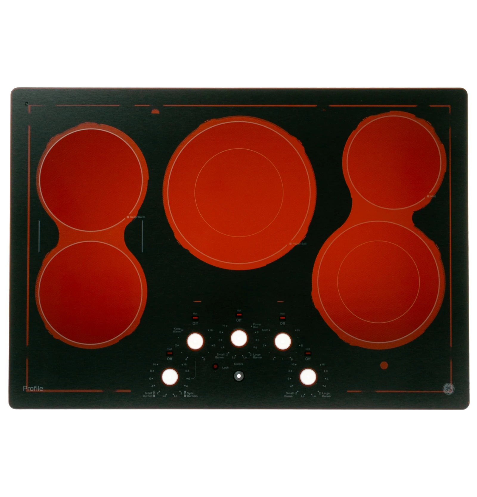 Black Stainless Maintop Glass