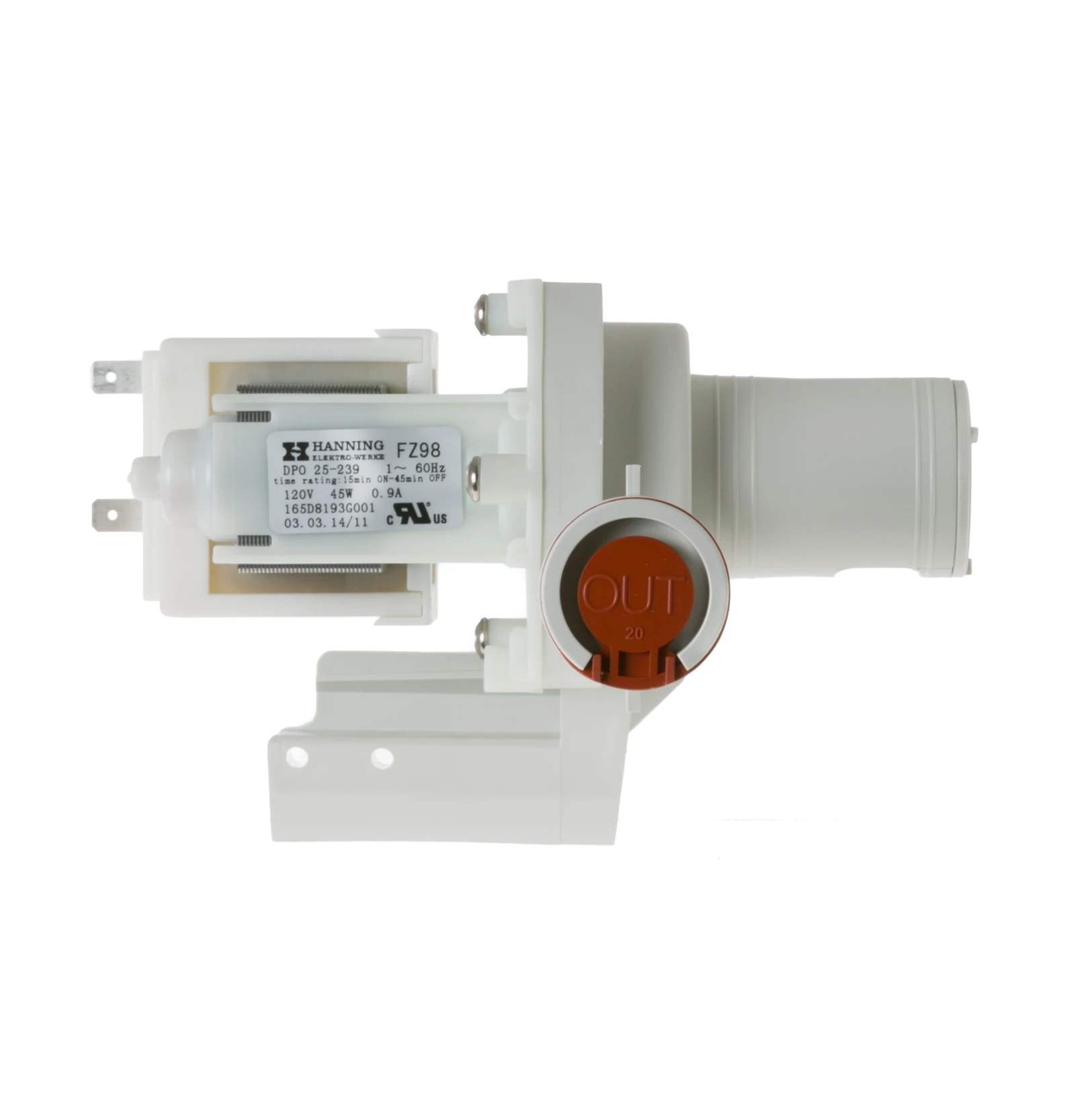 Motor and Drain Pump Assembly
