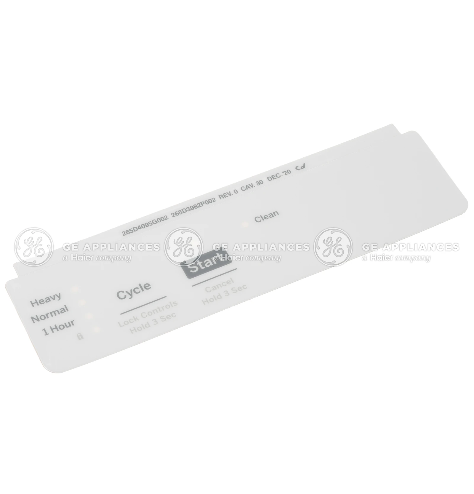 White Control Panel Overlay