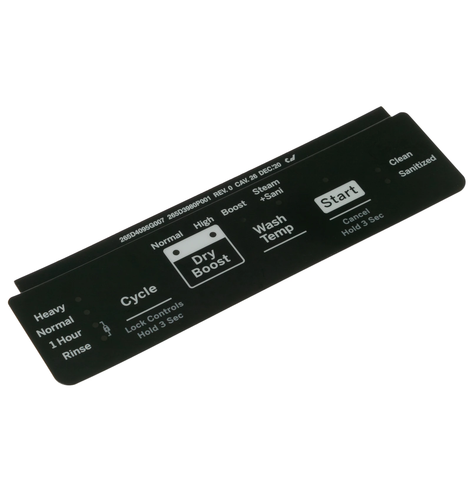 Black Control Panel Overlay