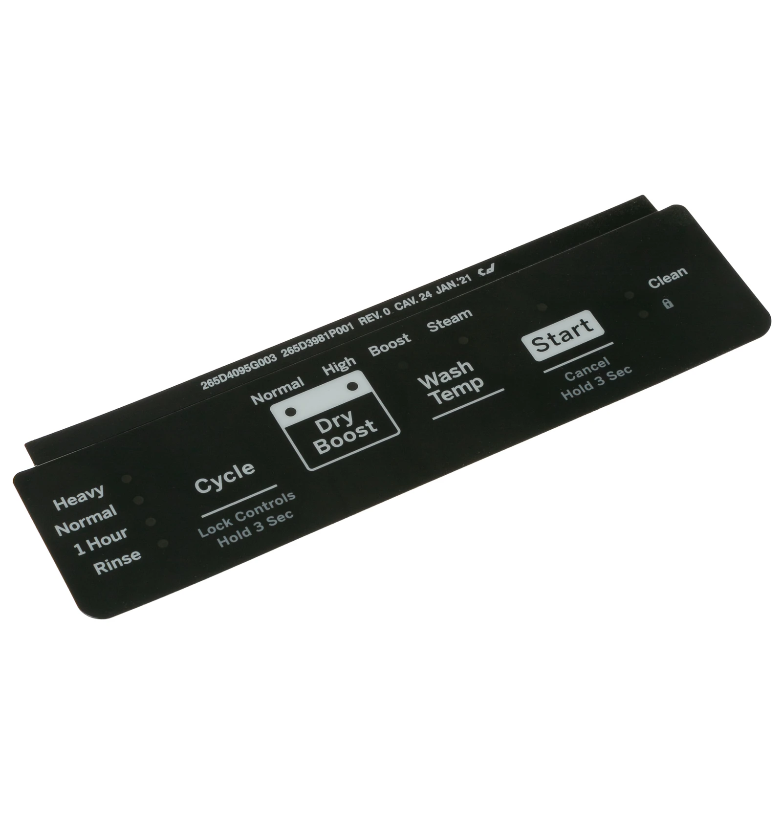 Black Control Panel Overlay