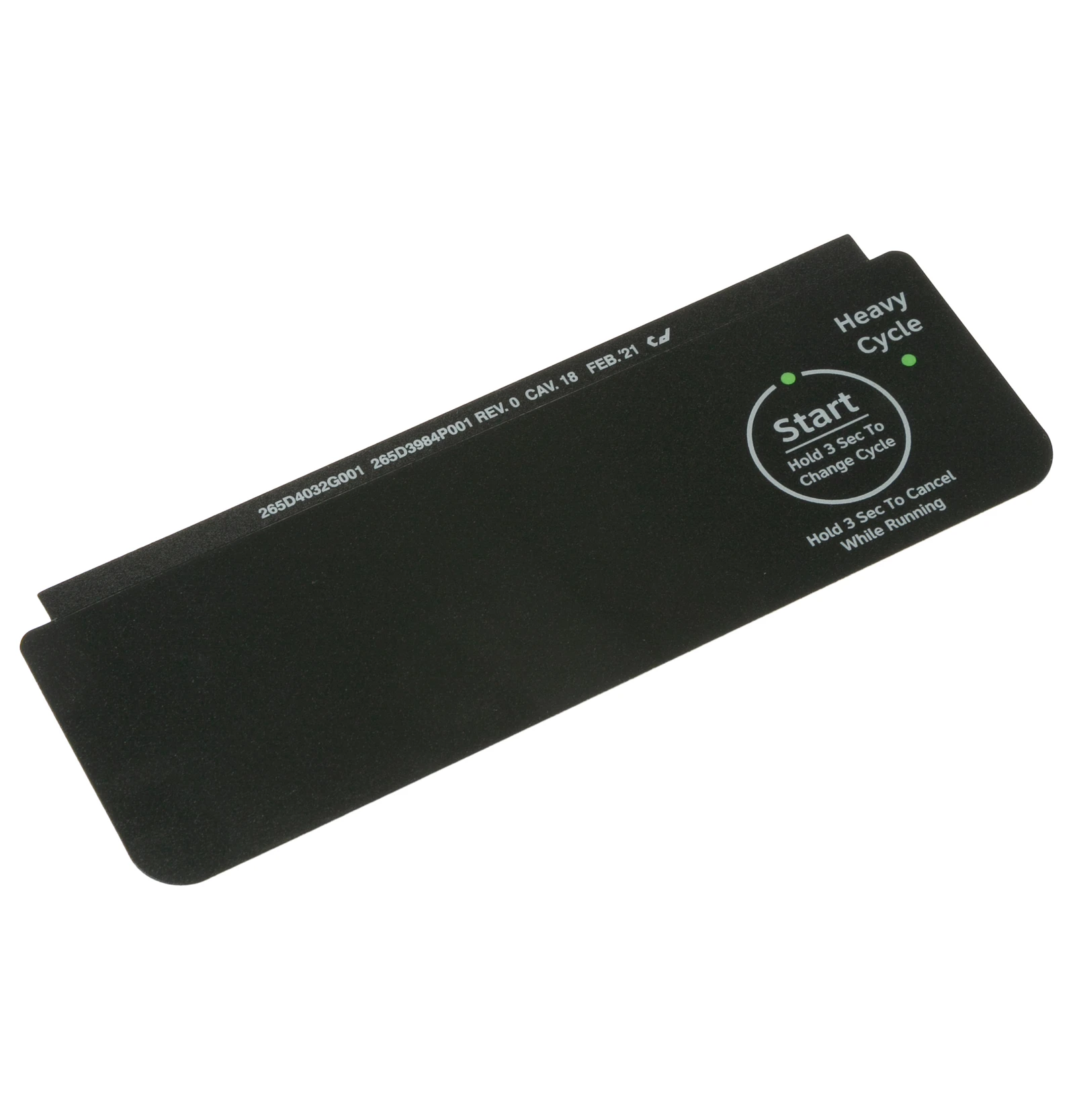 Black Control Panel Overlay