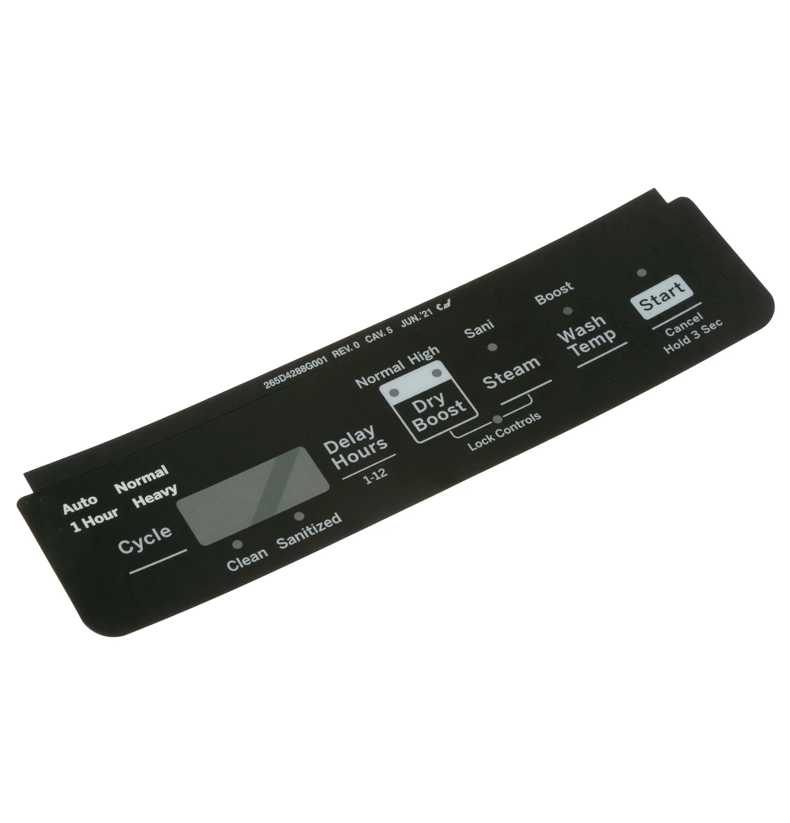 Black Control Panel Overlay