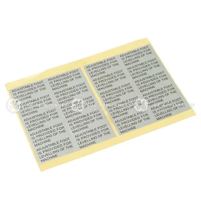Adjustable Foot Label