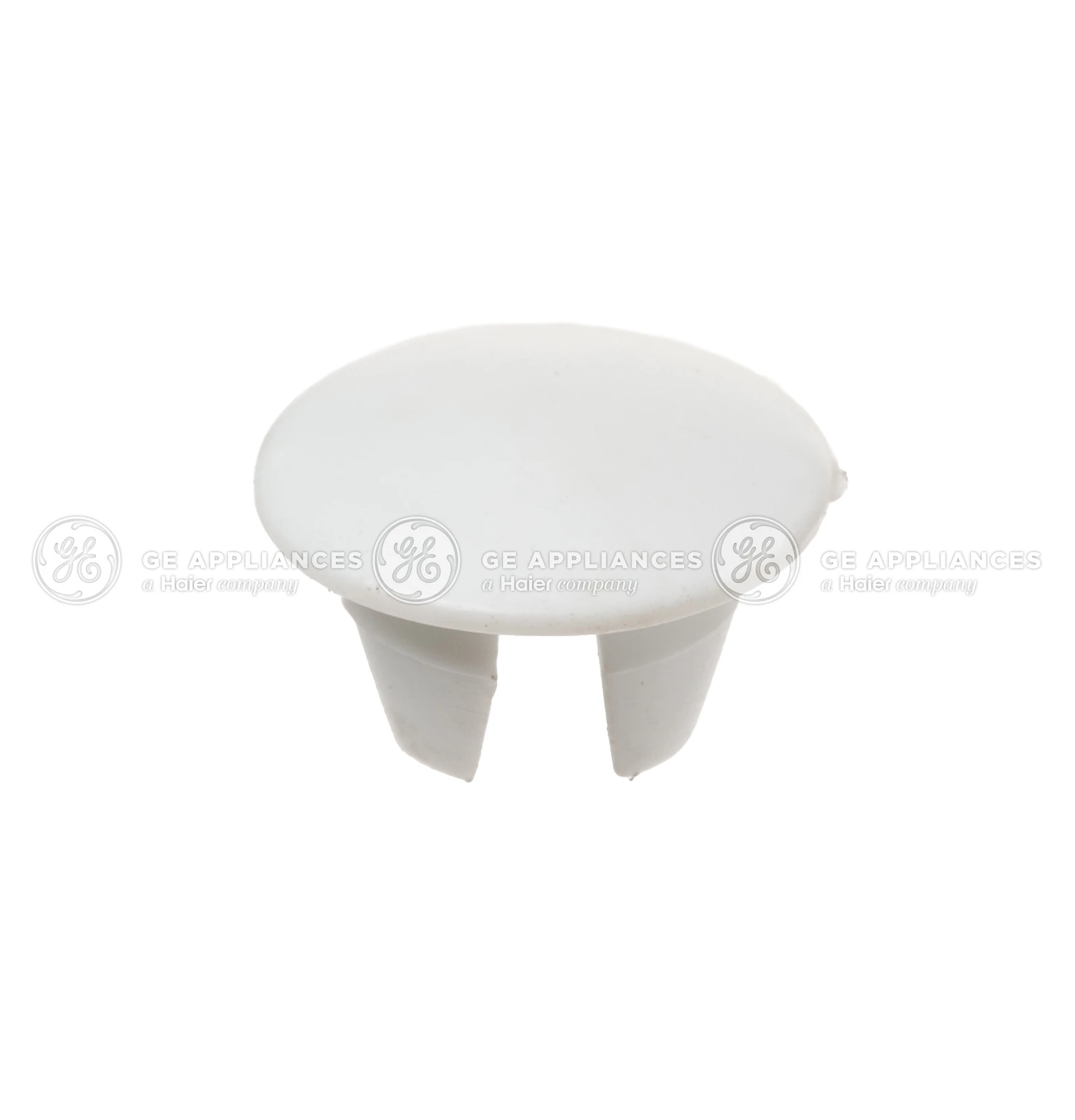 White 1/4" Plug Button