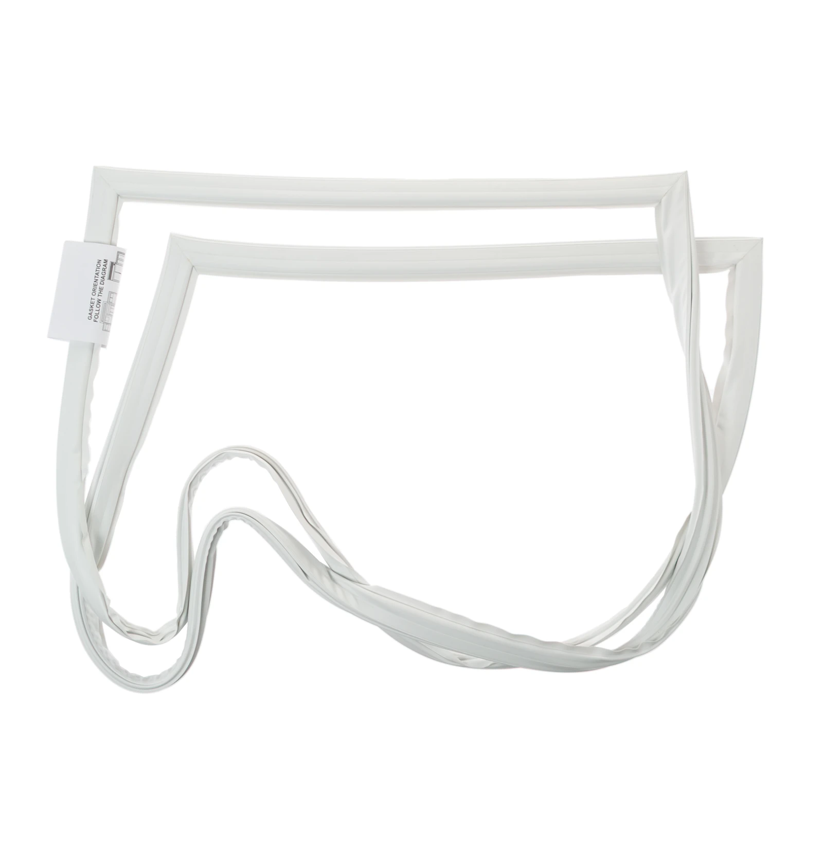 Side-by-Side Gasket and Label Assembly