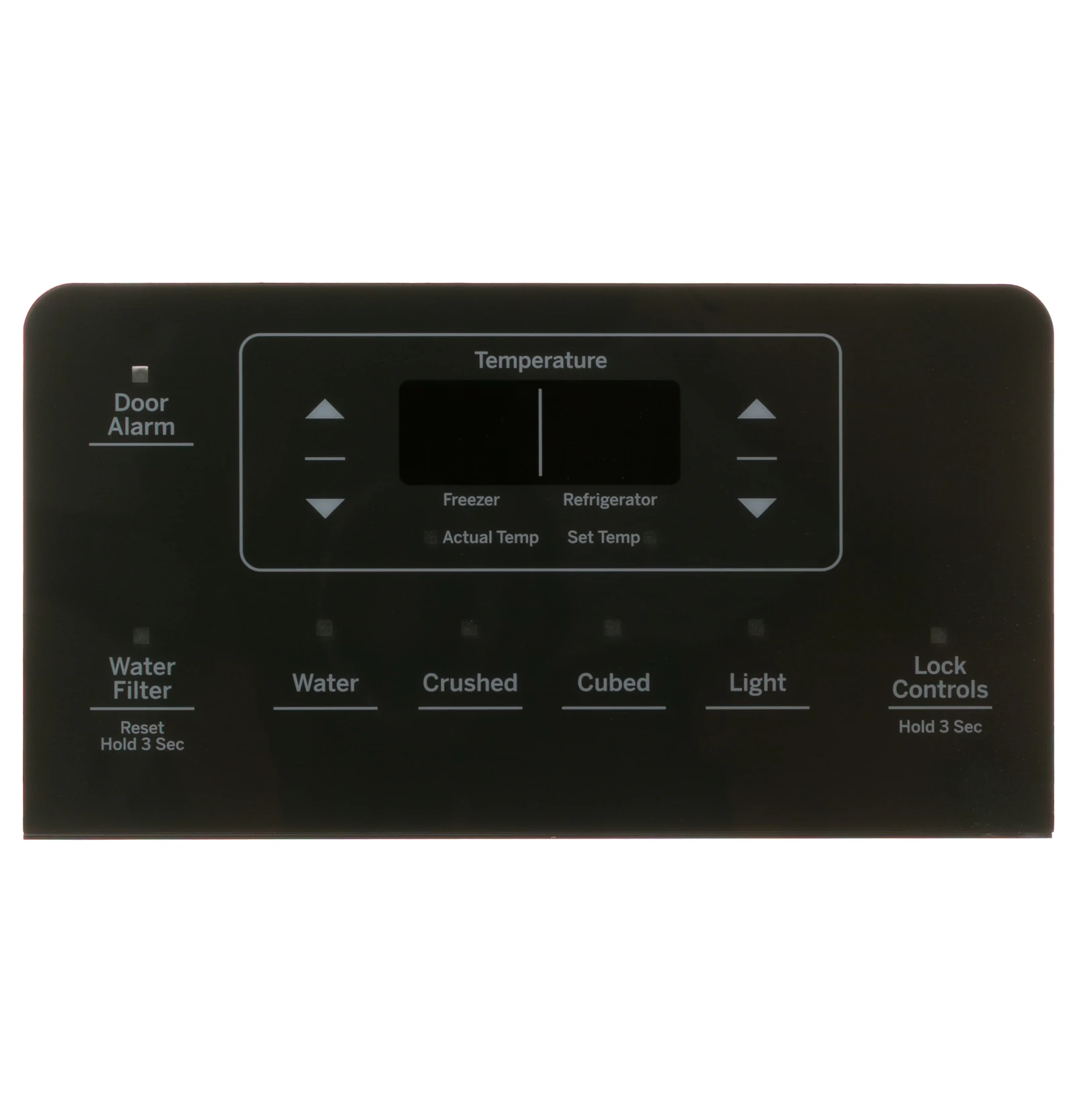 Black Stainless Steel User Interface Board