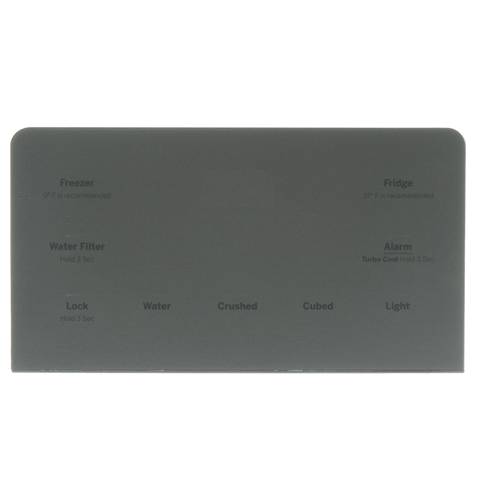 Stainless Steel Control Display Assembly