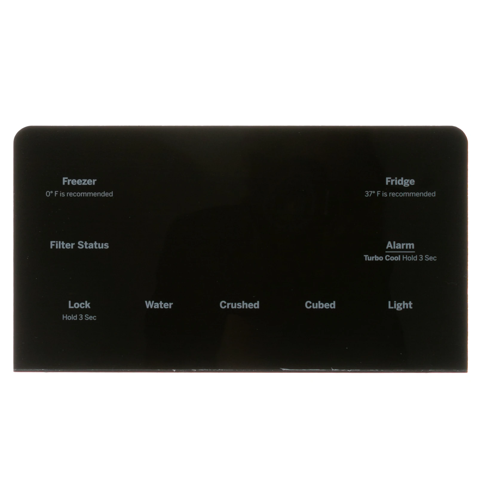 Black Control Display Assembly