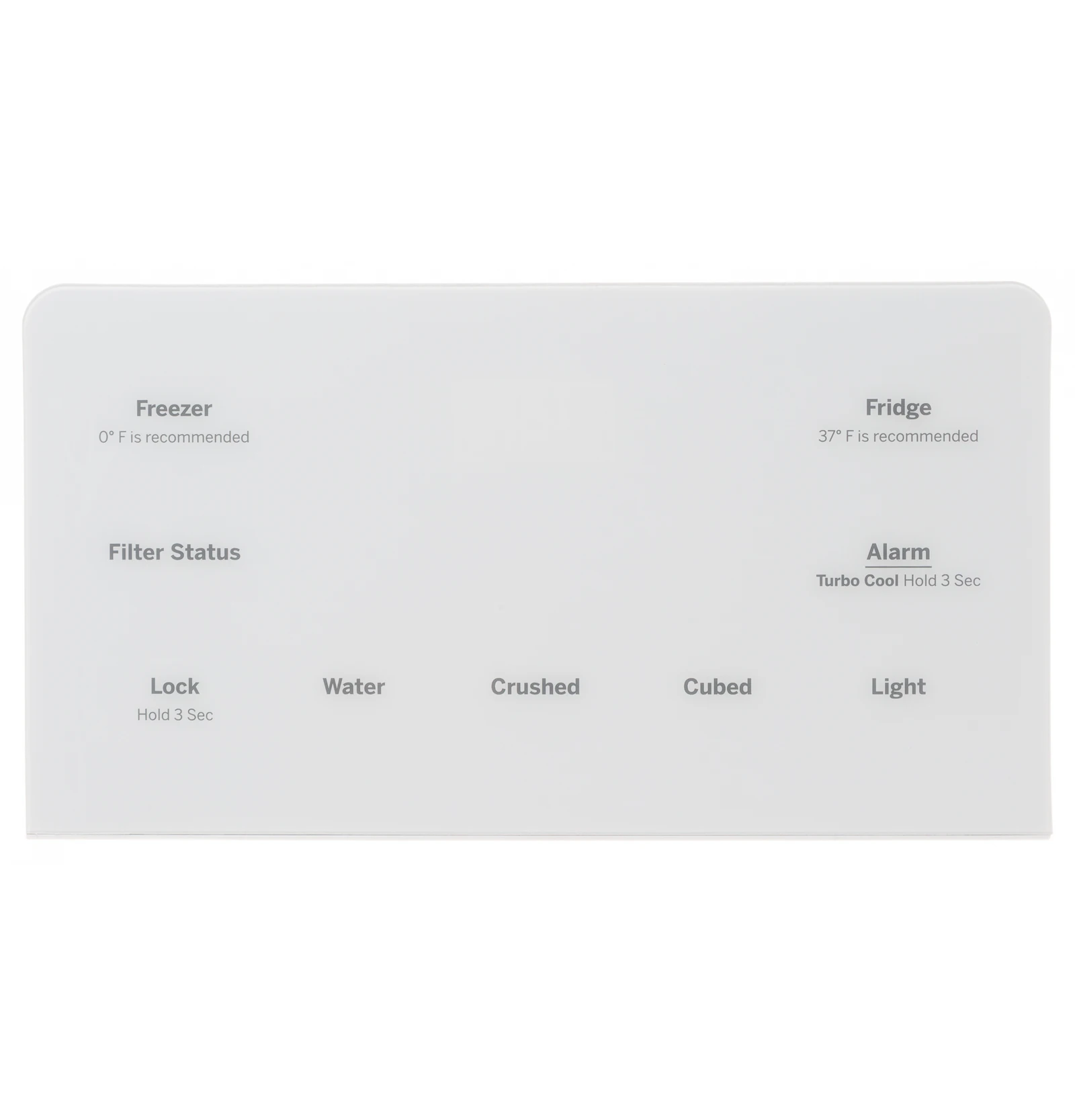 Control Display Assembly White