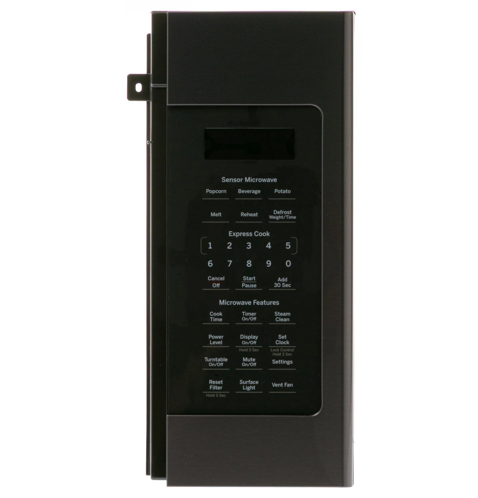 Black Stainless Control Panel