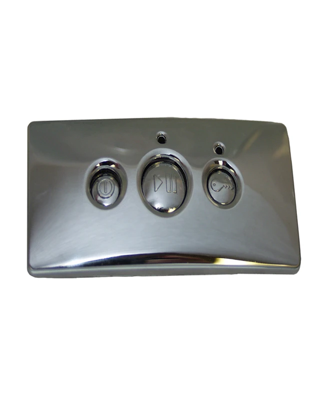 Kit Internal Badge Rectangular Chrome