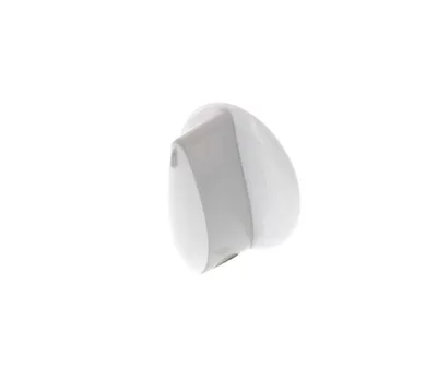 Knob White/Chrome