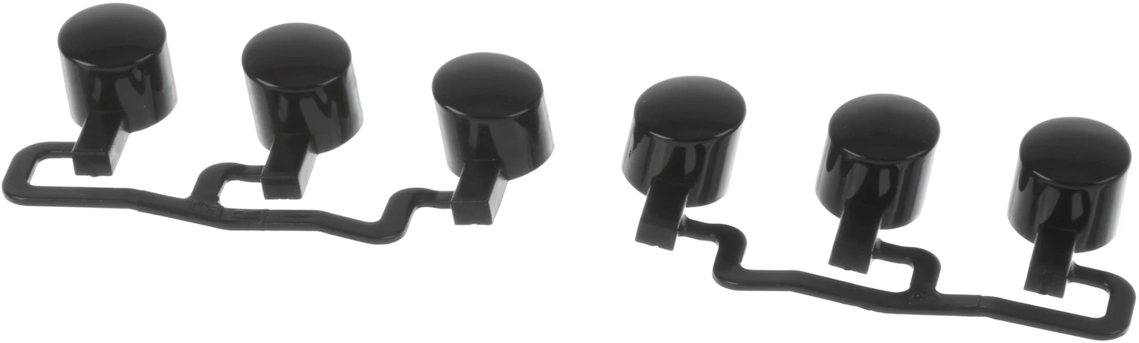 Push Button Set Black; BO, MK, Extra-Buttons, Cutable