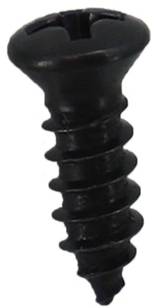 Screw, 8-18 X 1/2", Type AB, Phil, Oval Head, Blk Oxide