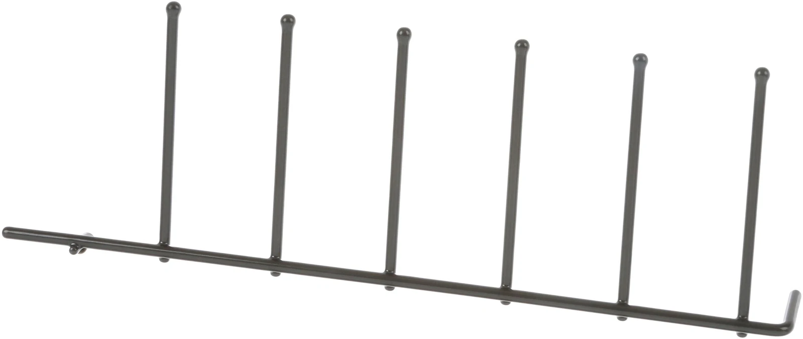 Flip Tine Upper Rack, Right Side, Rear, Dark Grey
