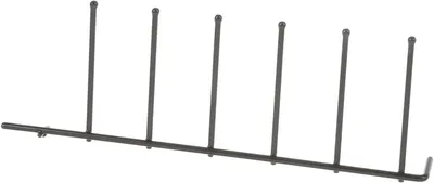 Flip Tine Upper Rack, Right Side, Rear, Dark Grey