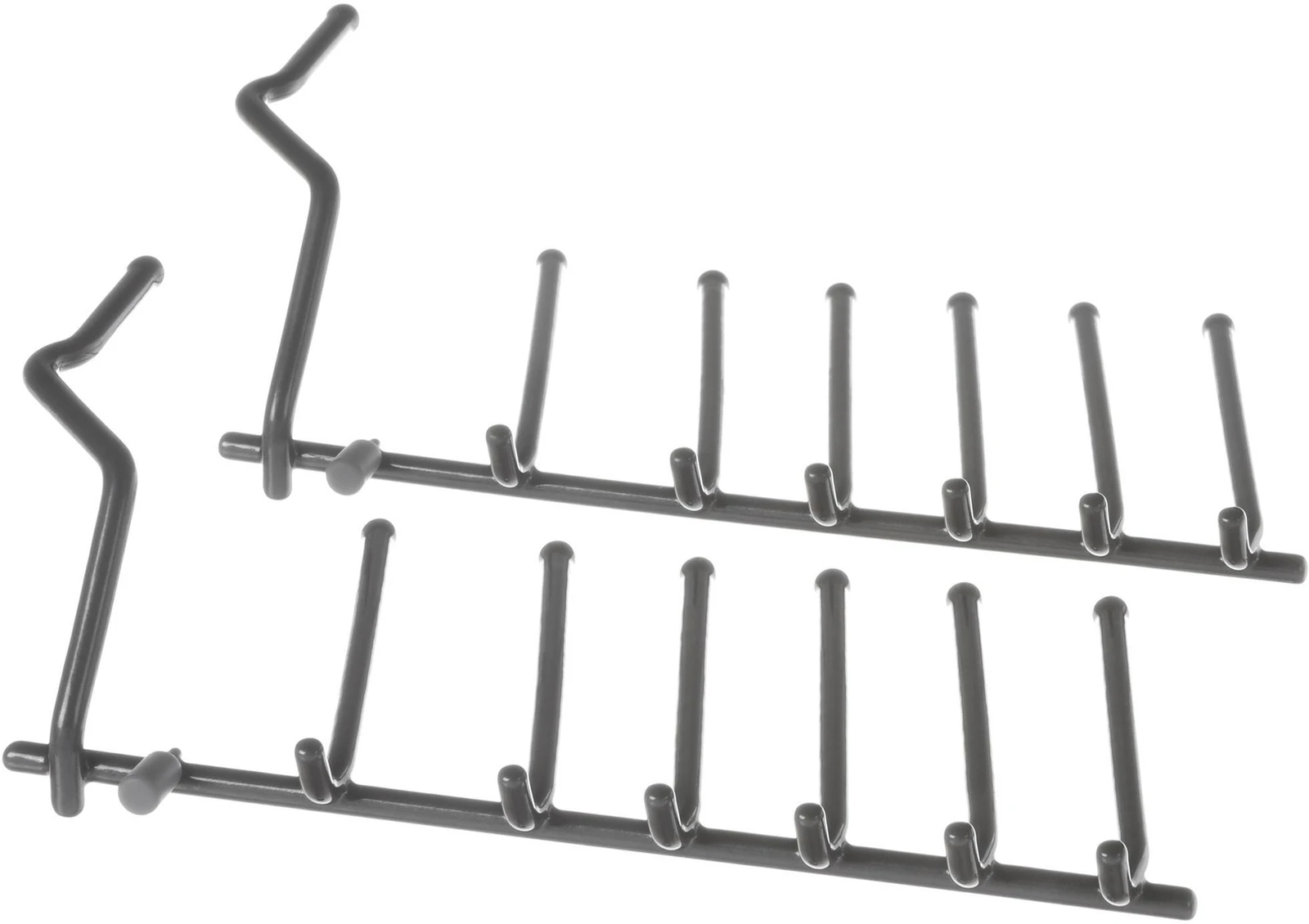 Flip Tine Lower Rack, Rear Right Side, Dark Grey