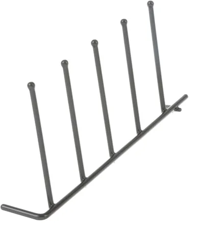 Flip Tine Upper Rack, Right Side, Front, Dark Grey