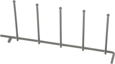 Flip Tine Upper Rack, Right Side, Rear, Silver (1 Piece)