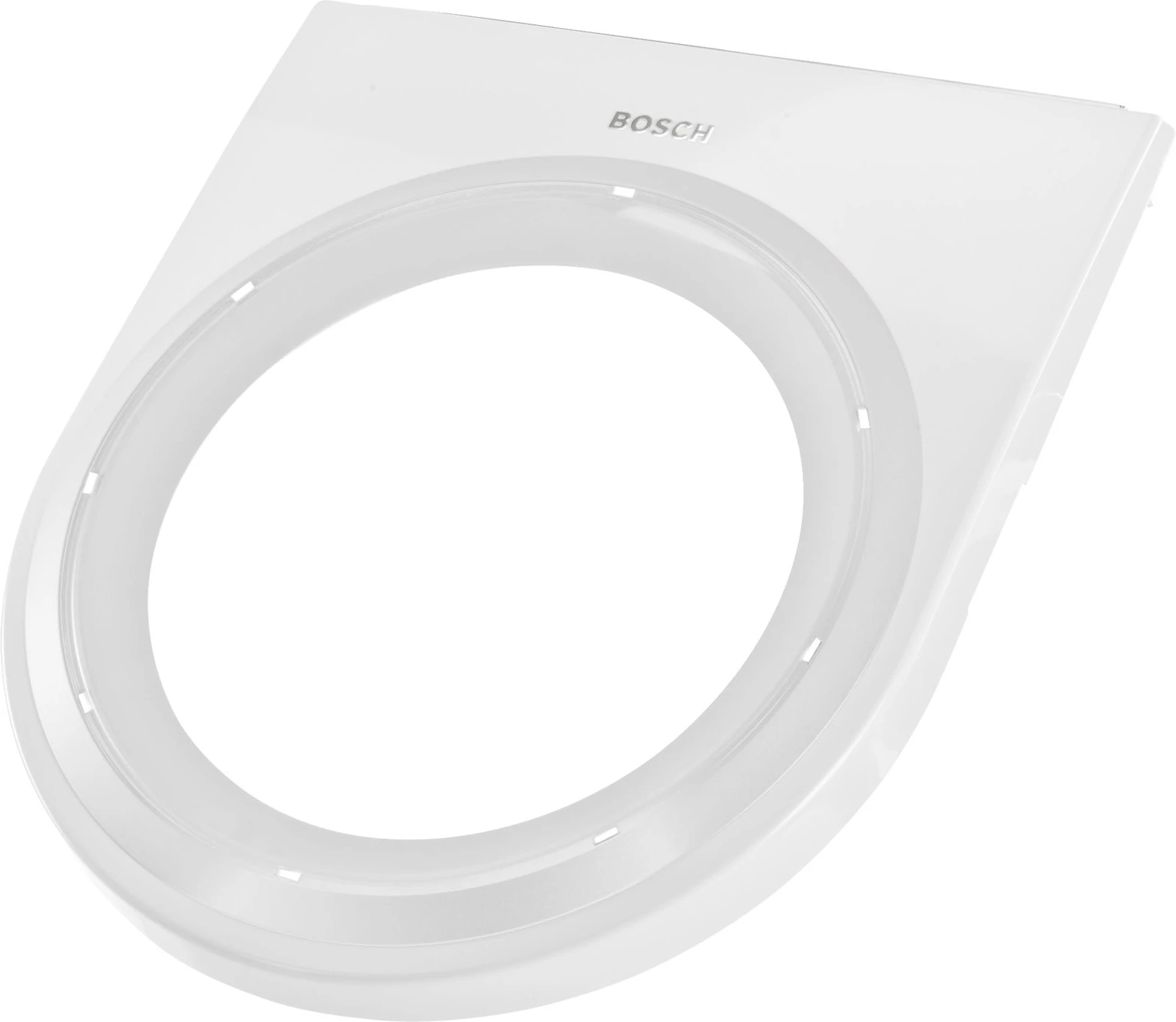 Door Front, White, W/ Silver Trim