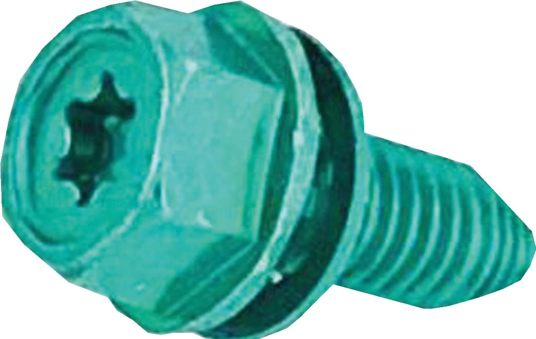 Screw, M5-0.8 - 12.7, Hex, 1018, Green ZC