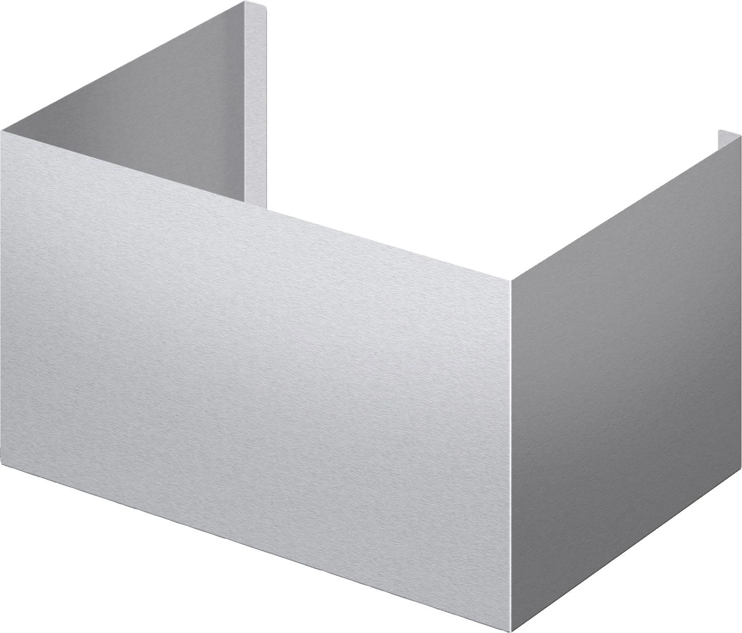 Chimney Extension 16" Tall Duct Cover, Wall Hood, 30" W