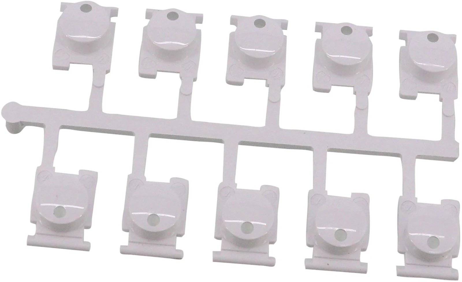 Button Set Push Button Array, White