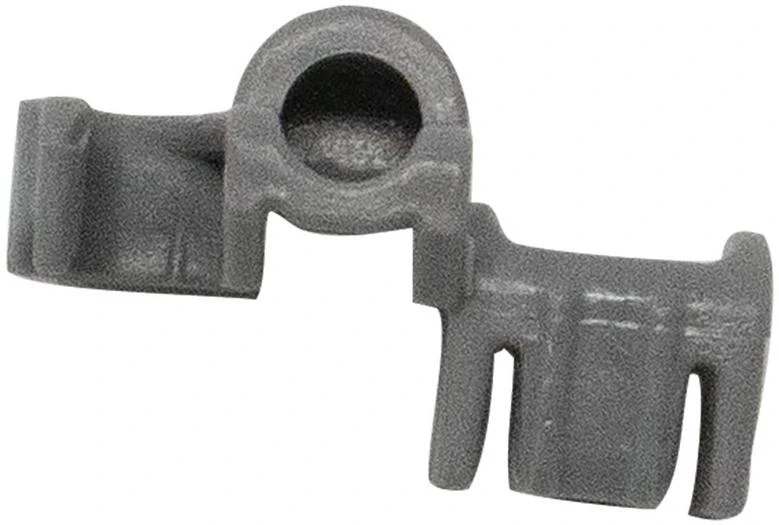 Holder Clip, Front, Single Flip Tine, Gray