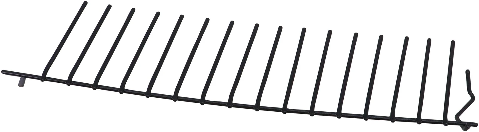 Insert Flip Tine, LR, Short Rear, Front, Dark Gray