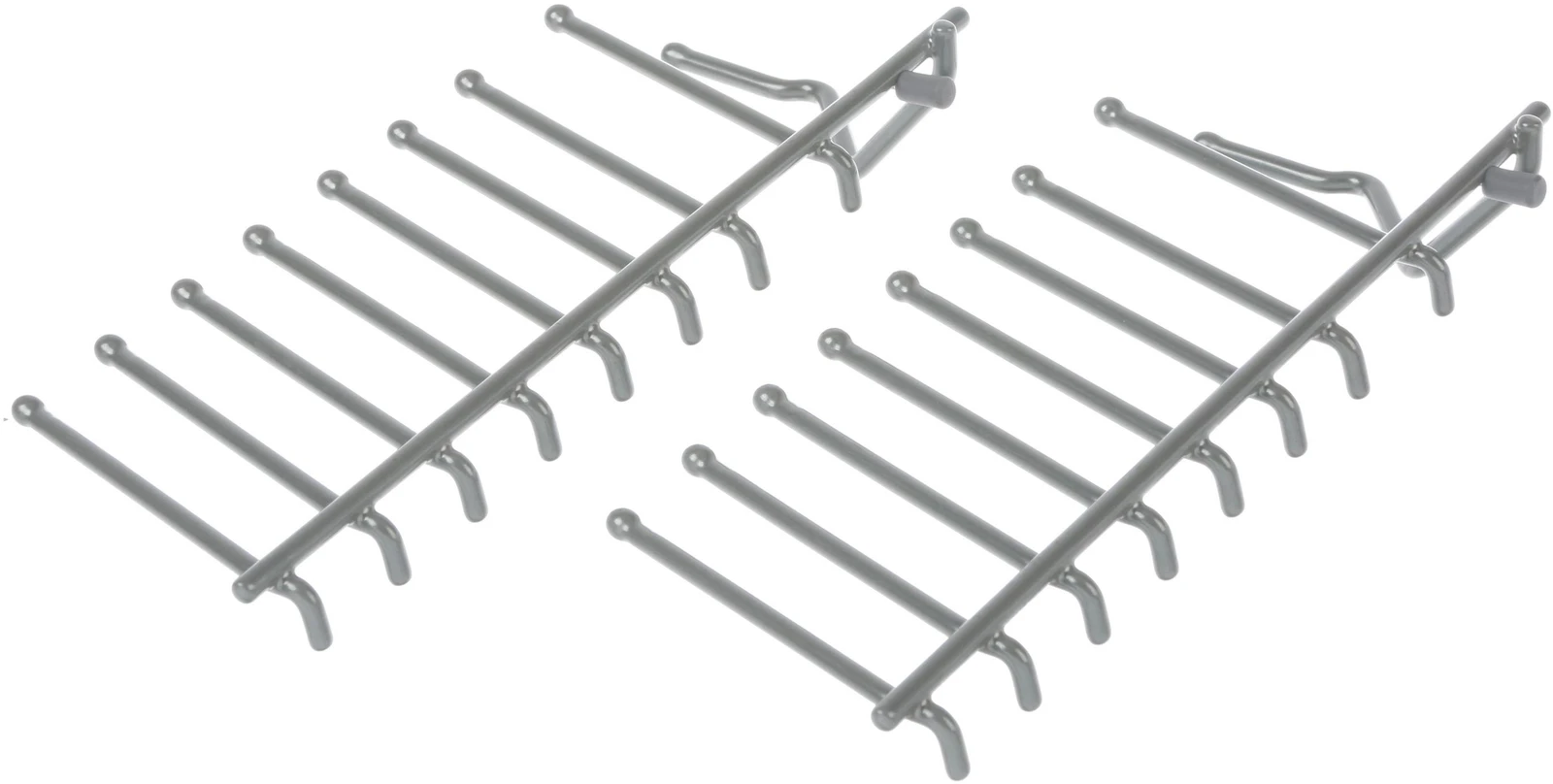 Flip Tine For Lower Rack, Rear Right Side, Silver (2 Pieces)