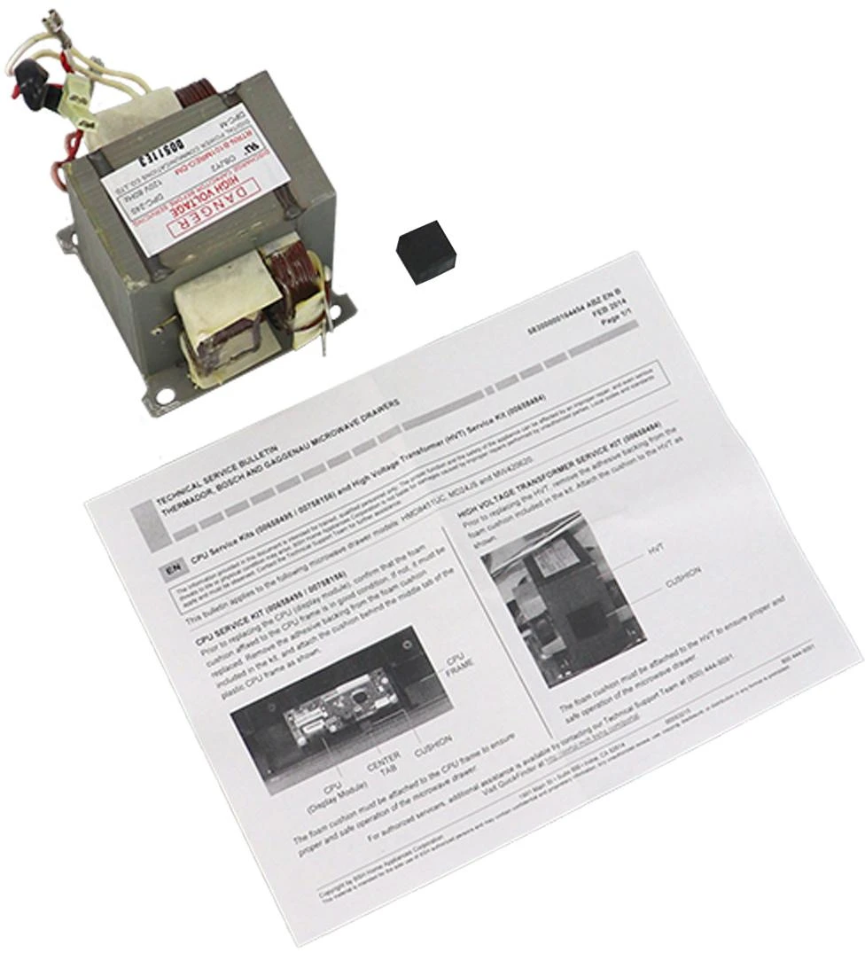 High Voltage Transformer, SVC Kit (Incl Hvt And Cushion)