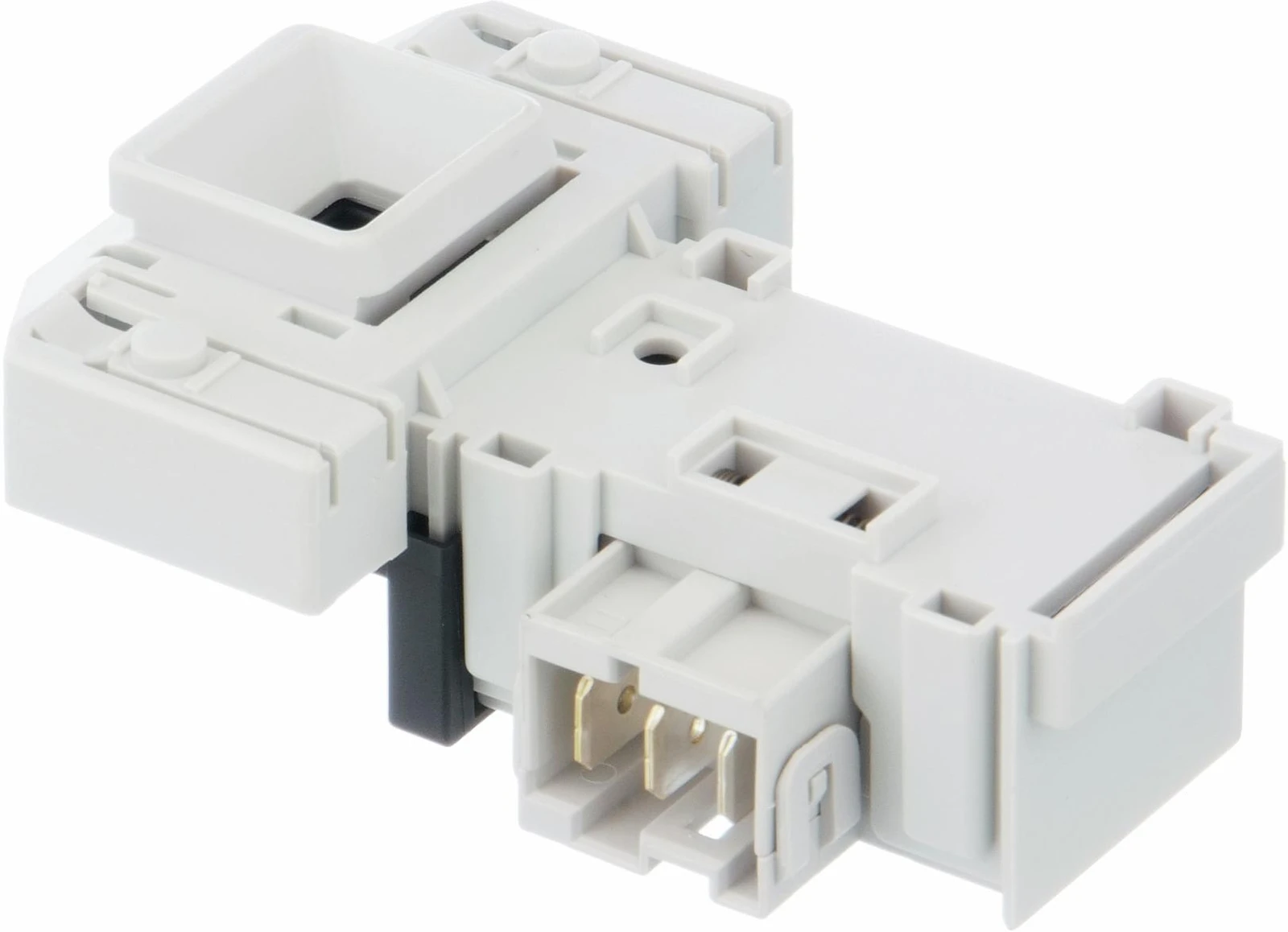 Electric Lock With Cover, Clipped (Without Screws), White