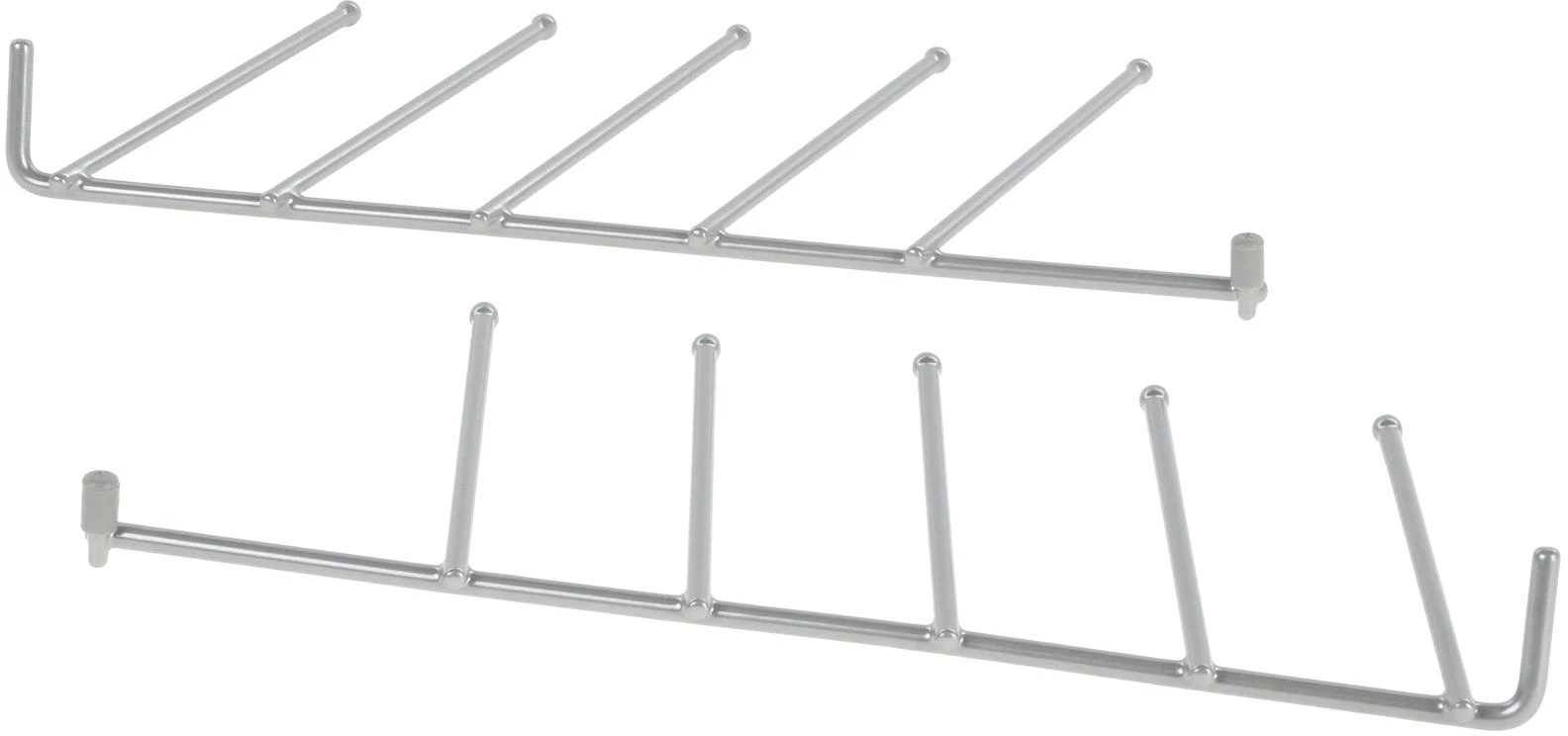 Flip Tine Upper Rack, Rear Left Side, Silver