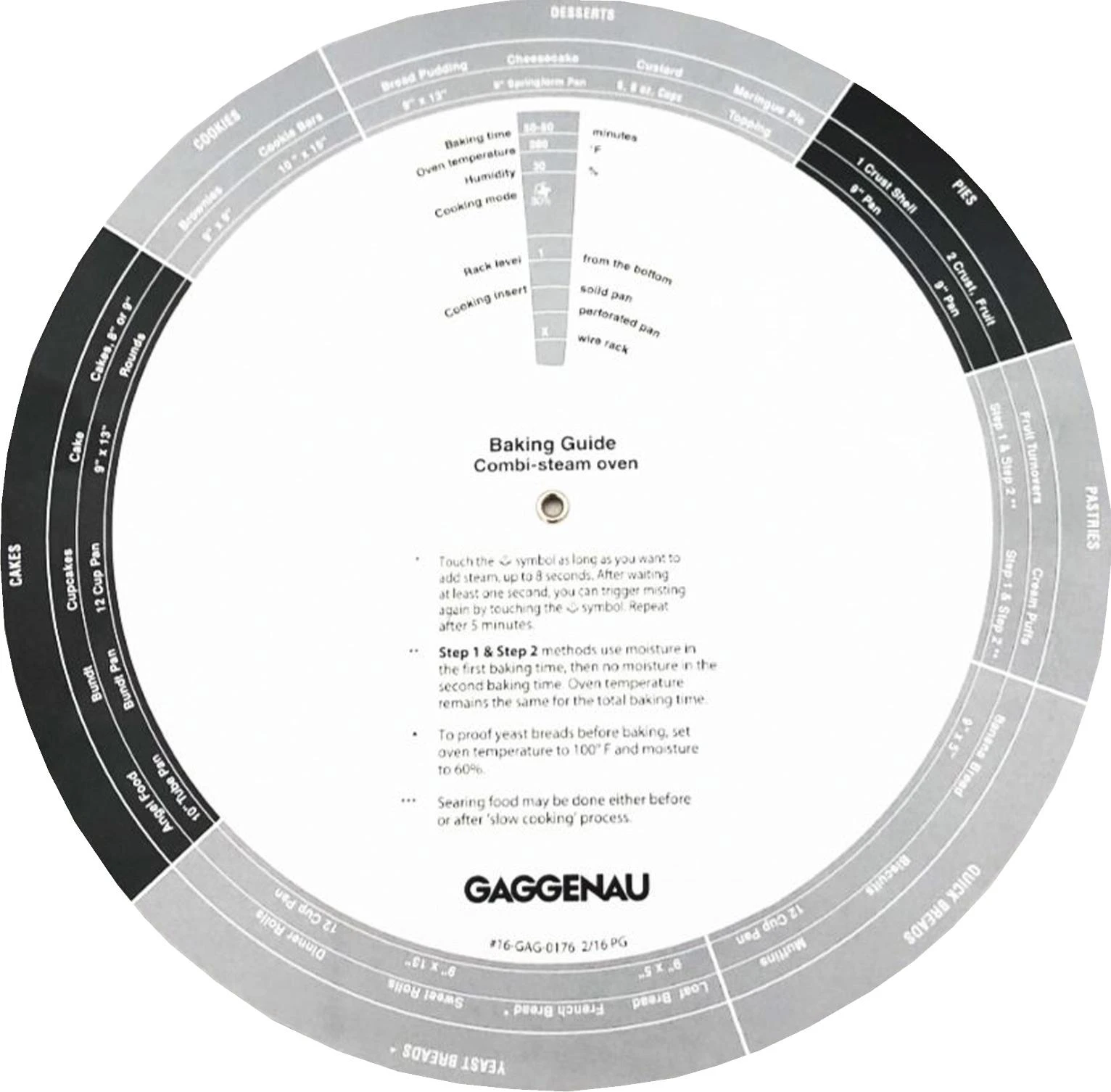 Cooking Disk - BS Water Connection With Cleaning, US