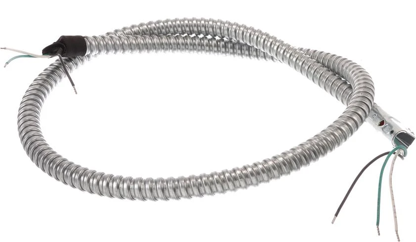 Connection Piece 1/2" Steel Conduit With 3 Wires