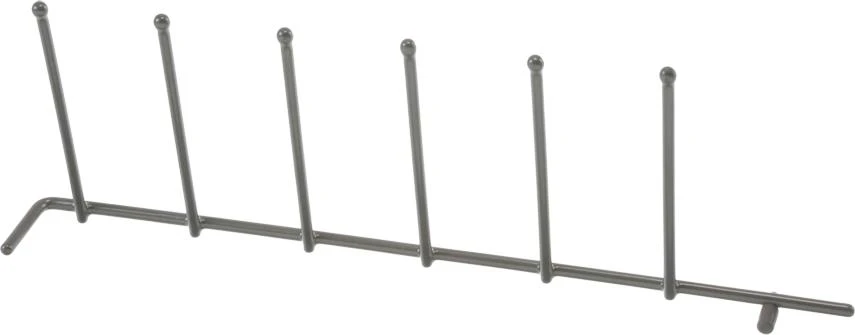 Flip Tine Upper Rack, Right Side, Rear, Silver