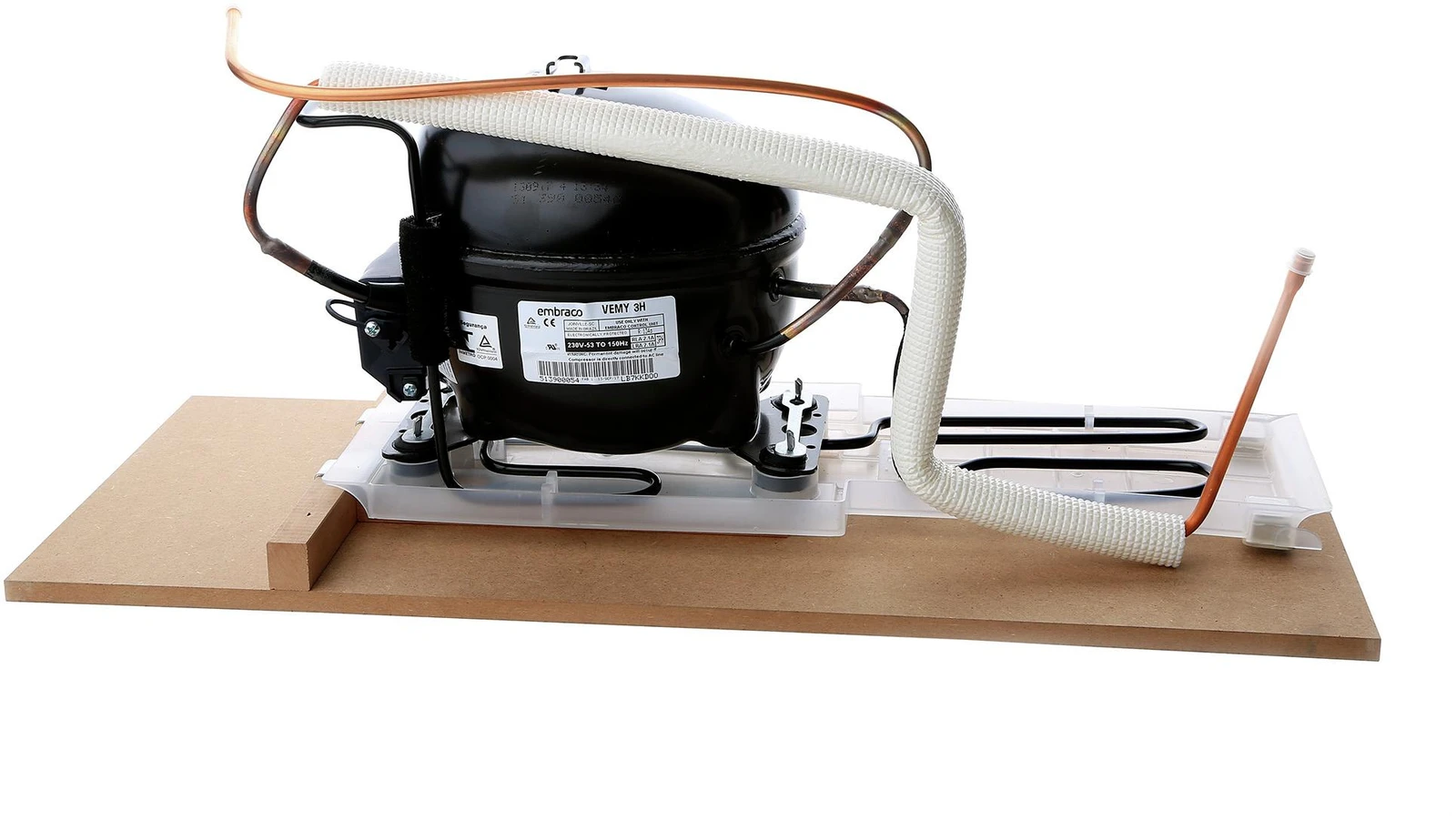 Compressor Set With Bracket And Water Tray Fridge Compartment